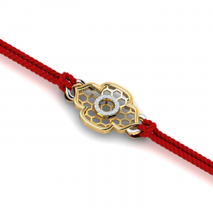 Honey-combed Diamond Rakhi cum Pendant