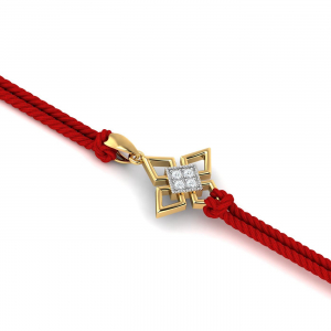Geometrical Diamond Rakhi cum Pendant