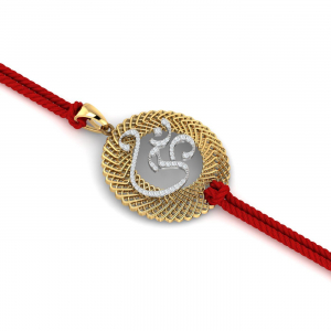 Omkara Filigree Rakhi cum Pendant