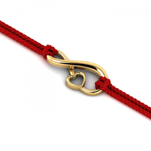 Infinity Gold Rakhi Cum Pendant