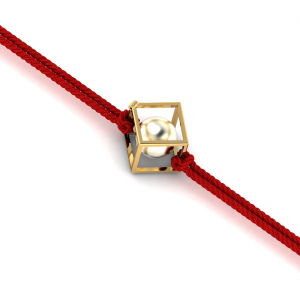 Cube Pearl Rakhi cum Pendant