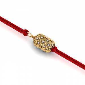 Swastika Pearl Rakhi cum Pendant