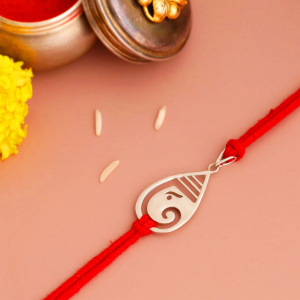 Gaurik Silver Rakhi Pendant