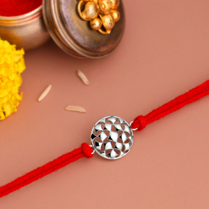 Sayukta Silver Rakhi