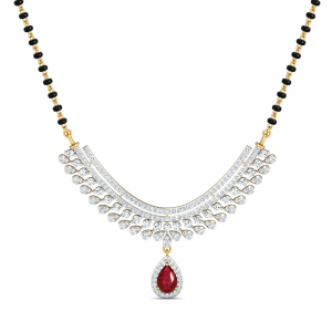 Faagun Ruby Mangalsutra