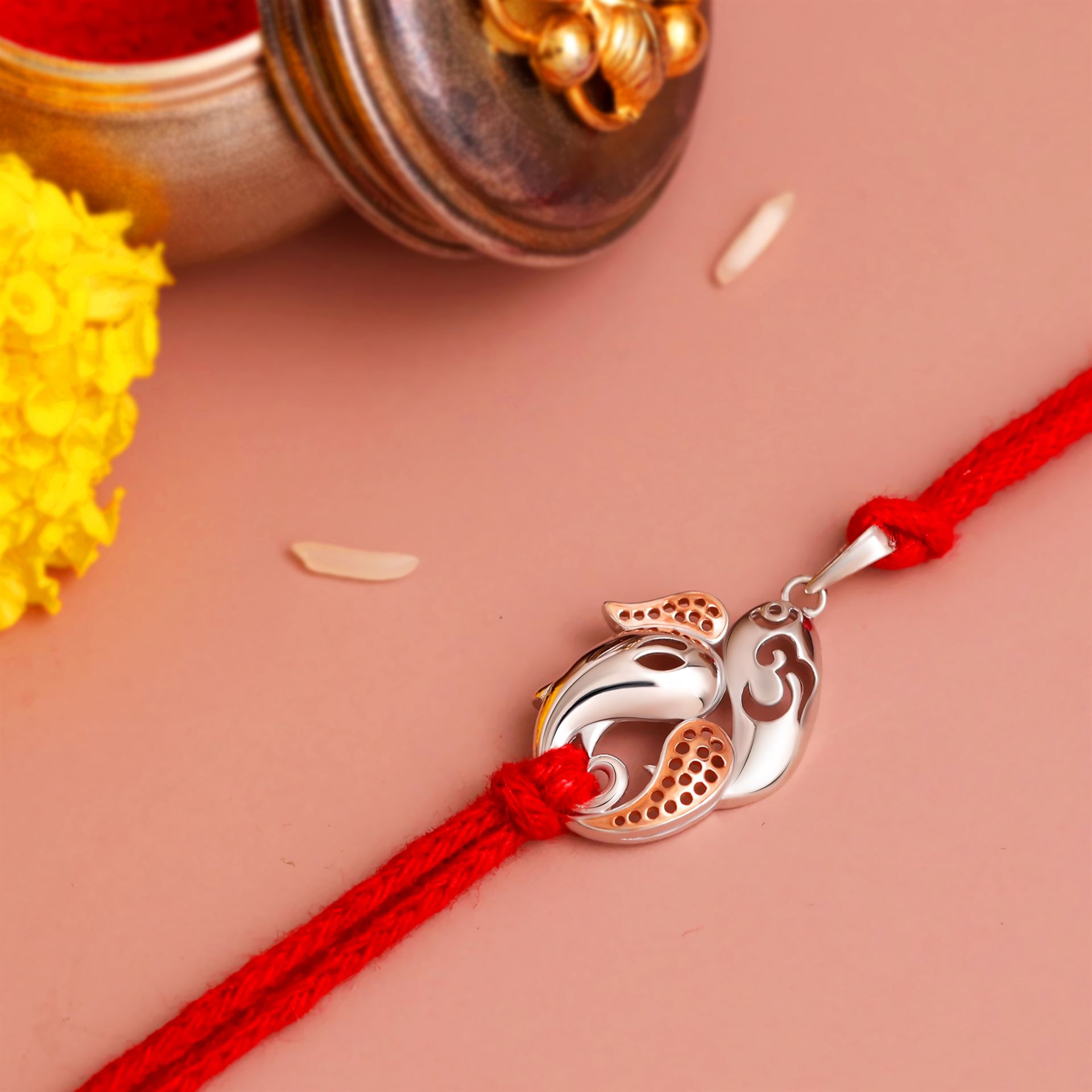 Gaja Om Rakhi 银项链