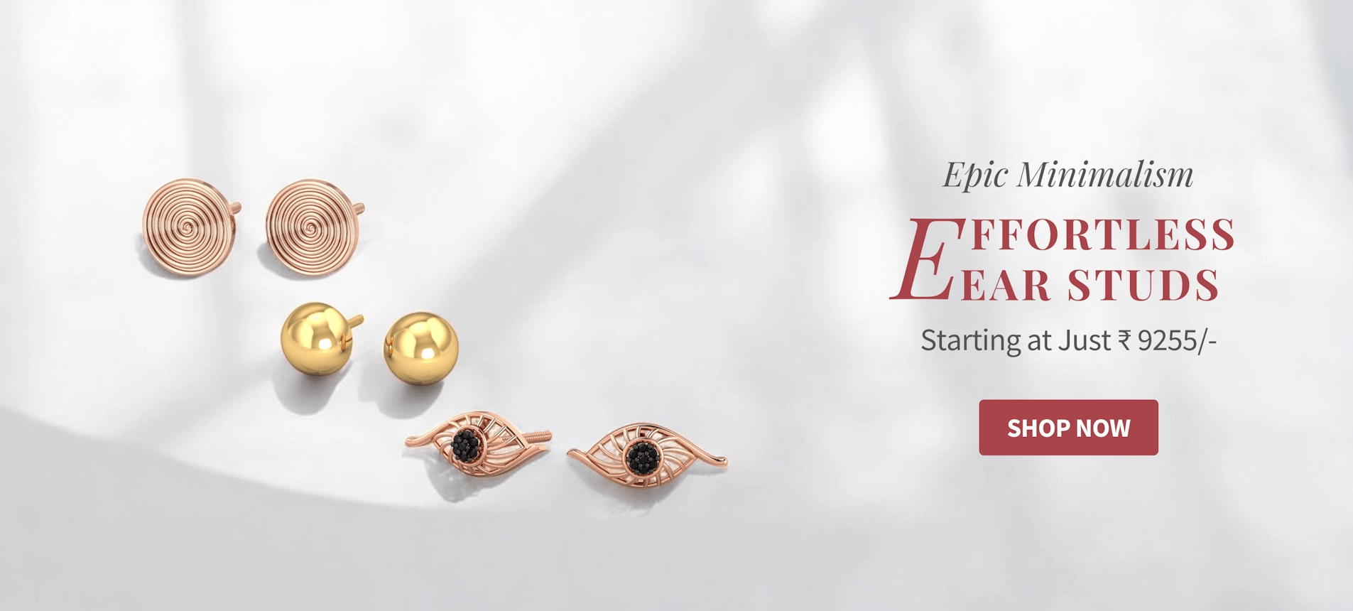 Stud Earrings Desktop Banner