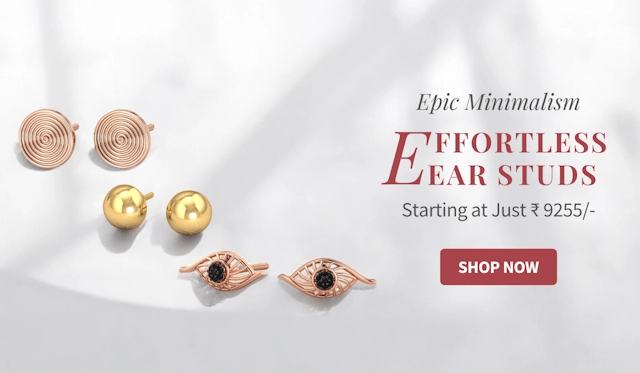Stud Earrings Mobile Banner