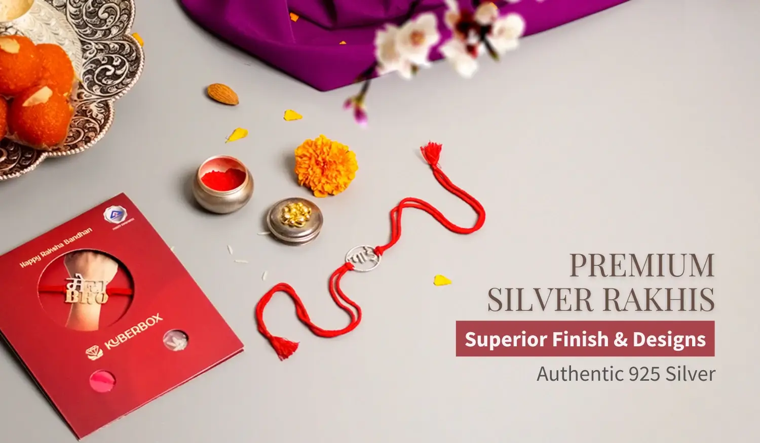 Silver rakhi jewellery